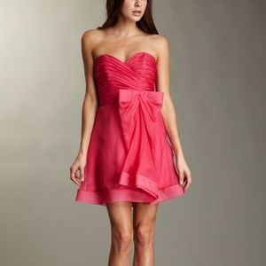 NWT ABS by Allen Schwartz Organza Flouncy Dress Sz 6 Carnation